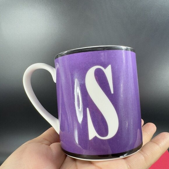 Lenox Kate Spade Wickford Letter Day Mug S Monogram Stripes Monogram 10 OZ W Box - Picture 5 of 14